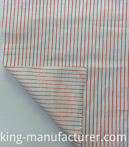 100% Linen Stripes Printed Fabric for Garment& Home Textiles